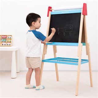 All-in-1 easel - blue/red